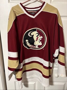 Colosseum Maroon & Gold Men's Hockey Jersey